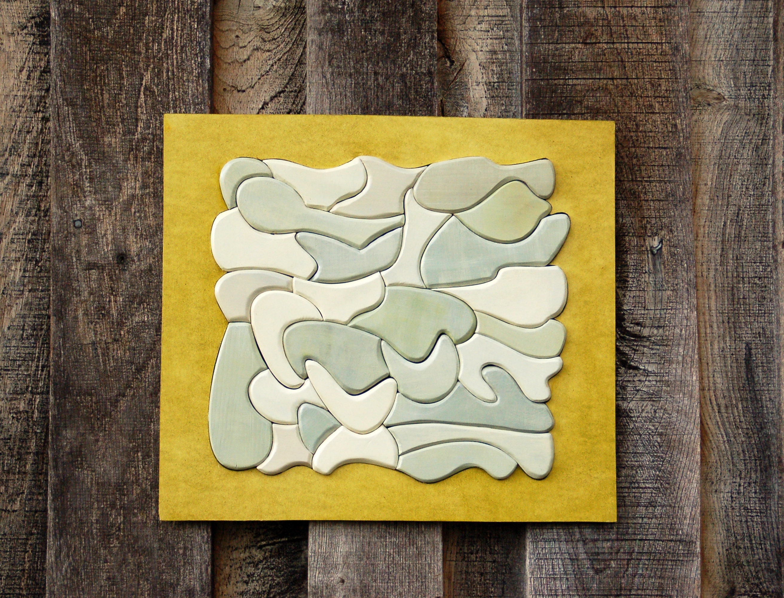 Tableau en Bois Relief Pour Décoration Murale, Tableau sur Chevalet, Objet d'art Décoratif Fabriqué 