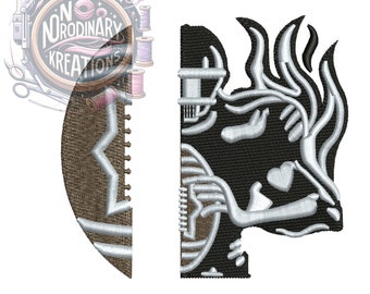 Football Pass Embroidery Digital Download