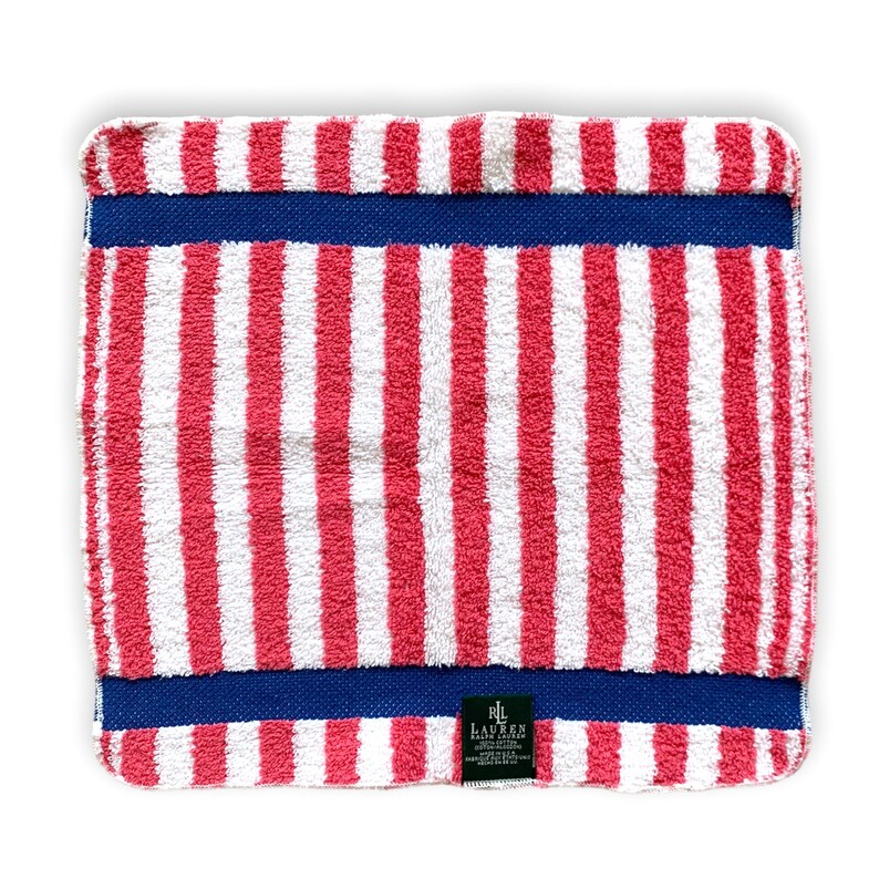 Vintage Lauren by Ralph Lauren Red, White and Blue Striped Towels