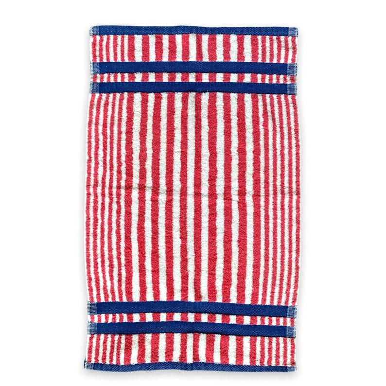 Vintage Lauren by Ralph Lauren Red, White and Blue Striped Towels