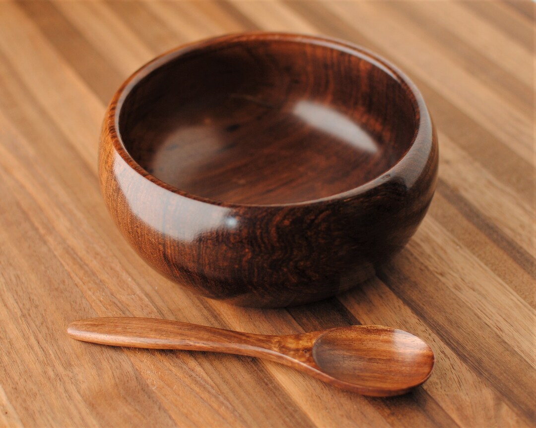 Salad Bowl Rosewood Handcrafted Bowl Soup Bowl Multipurpose Kitchen Wood Utensil Natural Wood
