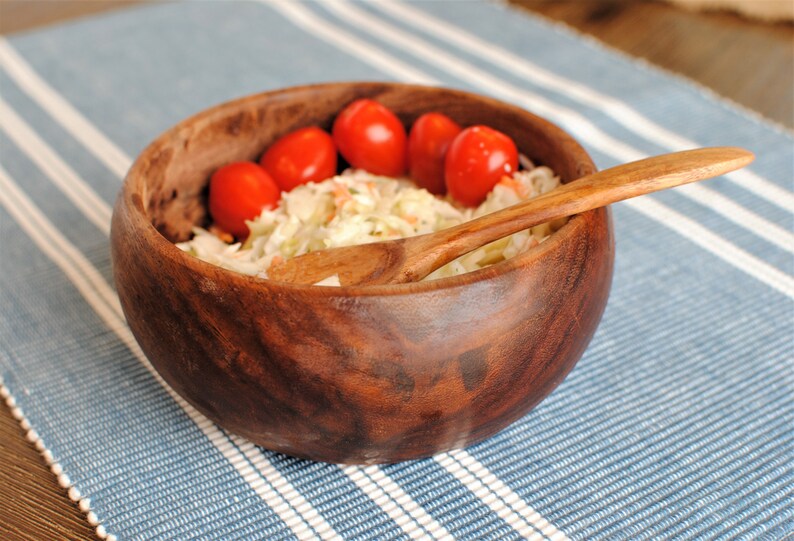 Salad Bowl Rosewood Handcrafted Bowl Soup Bowl Multipurpose Kitchen Wood Utensil Natural Wood
