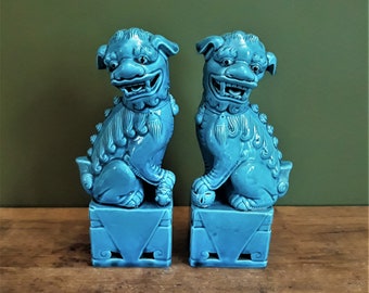 Blue foo dogs | Etsy