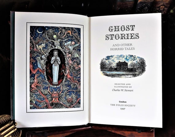 Ghost Stories book, Folio Society 1997, first edition, vintage hardback with slipcase, illustrated, gothic, supernatural, haunted house