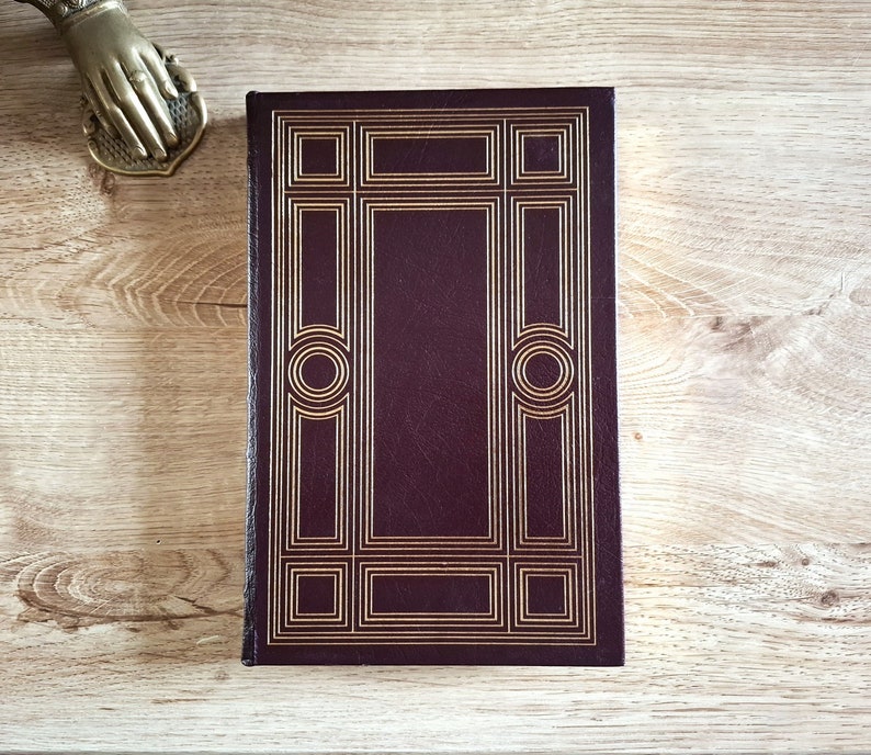 Jekyll and Hyde leather book in brown and gold