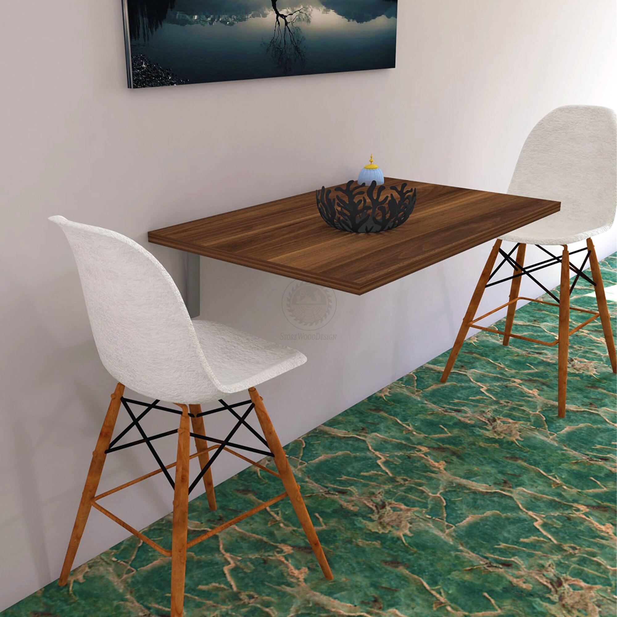 Wand montiert Klappe Küchentisch Arbeitstisch Klapptisch | Etsy