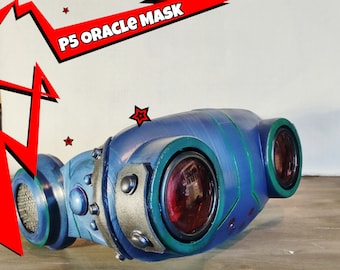 P5 Futaba Sakura Oracle Cosplay Mask. Reacts to UV light!