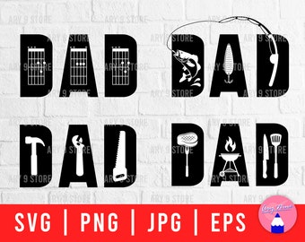 Download Dads Guitar Svg Etsy