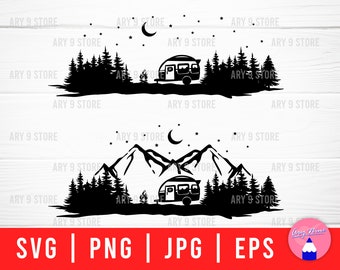 Download Camping Scene Svg Etsy