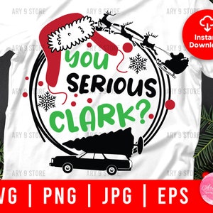 Sie Ernst Clark? Lustige Griswold Familie Spruch SVG PNG Digitale Datei | Familie Weihnachtsbaum Datei für Make Weihnachtsgeschenk, Tasse, Aufkleber