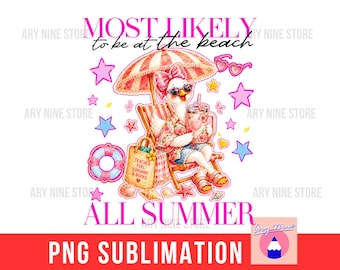 Teacher Goose Relaxing On Beach Chair, School’s Out For Summer, The Most Likely To Be At The Beach, Silly Teacher Goose Vacay PNG File