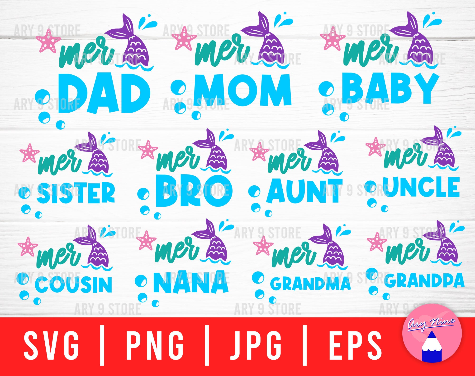 Free Free Mermaid Family Svg 609 SVG PNG EPS DXF File