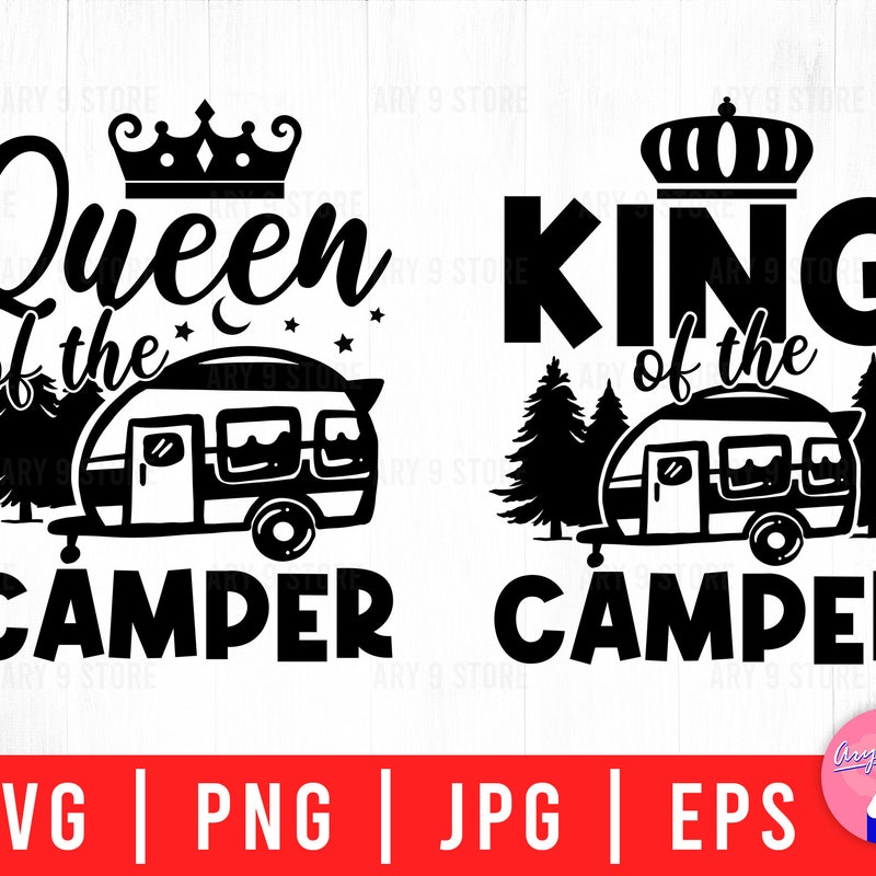 King Camping Sticker - Etsy