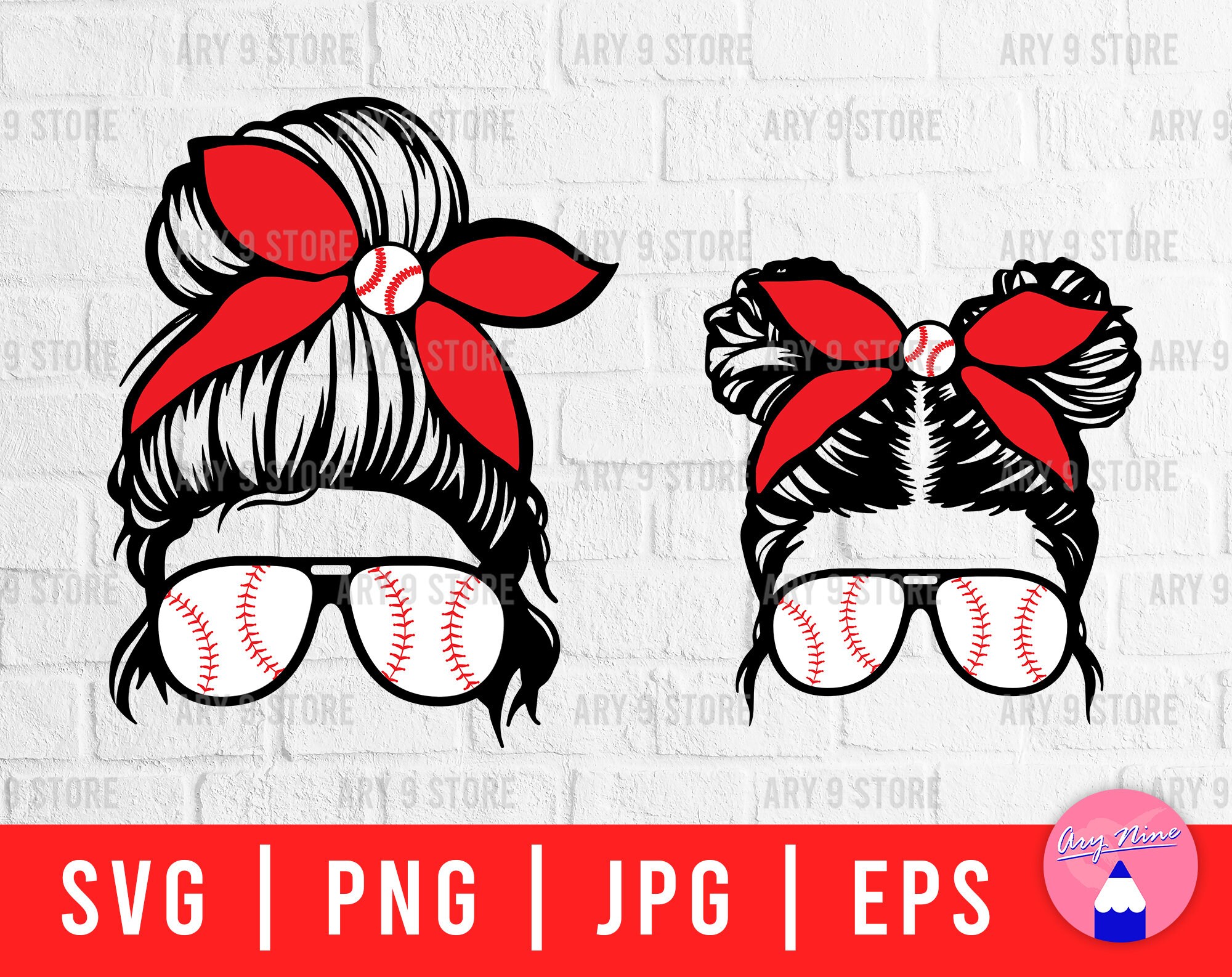 Download Baseball Mom And Daughter Life Svg Png Eps Jpg Files | Etsy