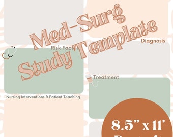 Med-Surg Studienvorlage | Krankenpflegeschüler