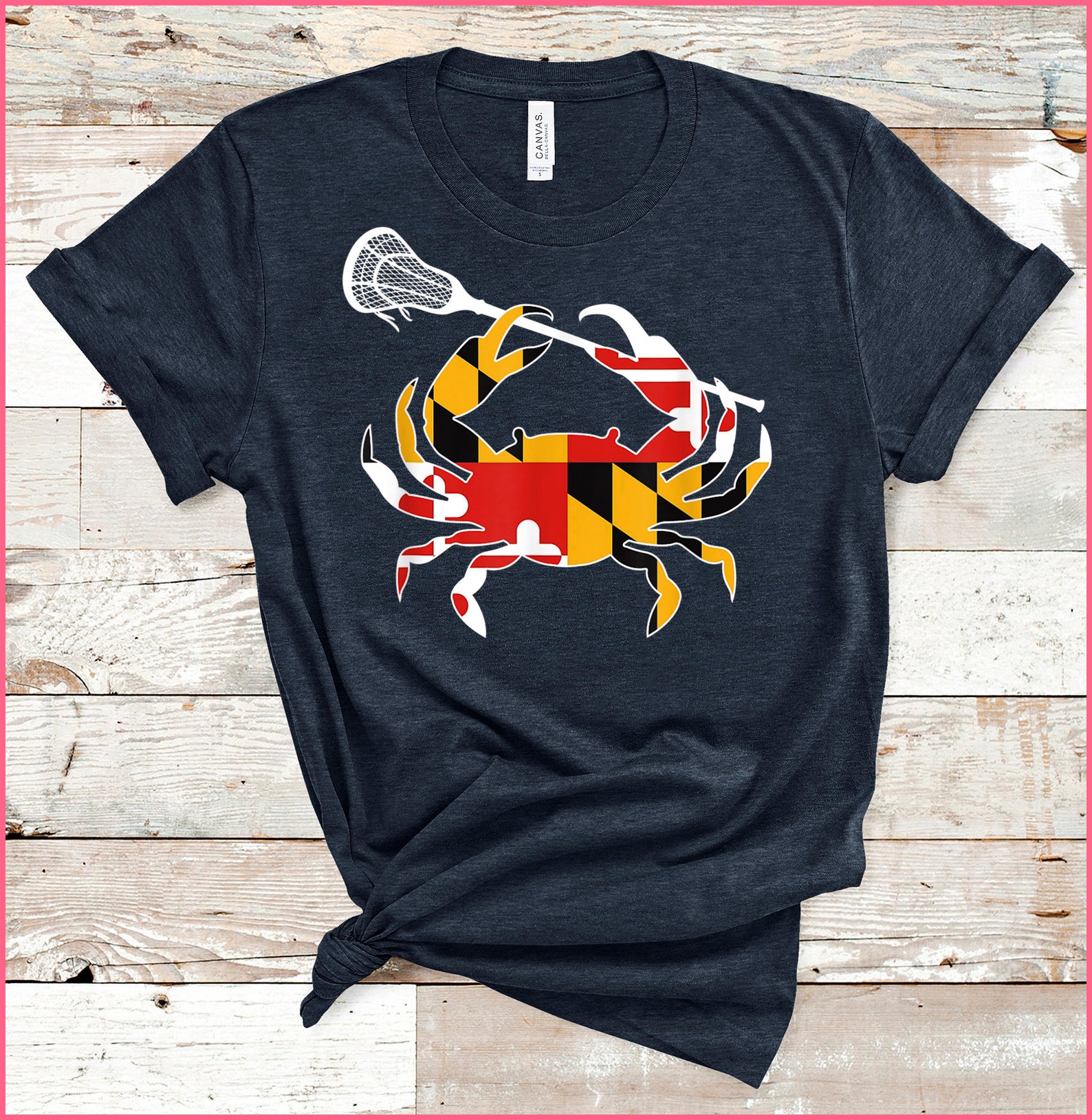 Maryland State Flag Crab Lacrosse Complete Stick Boys & Girl Etsy