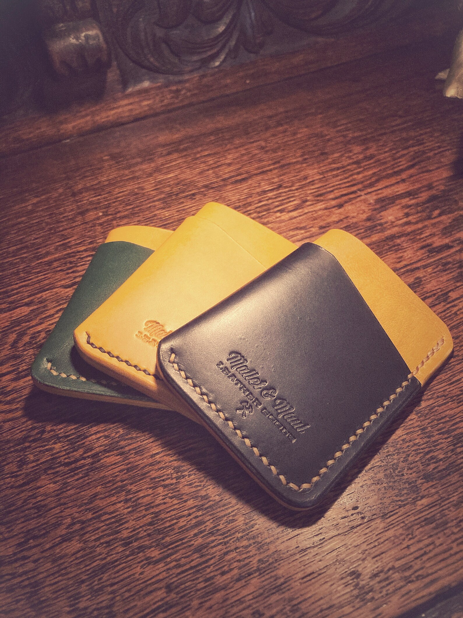 Minimalist EDC Leather Wallet Slim Card Holder EDC Etsy