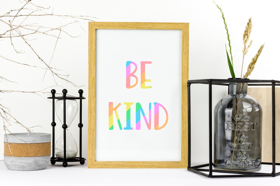 BE KIND Printable Wall Art Classroom Art School Wall Art | Etsy