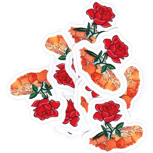 Rose Sticker - Etsy