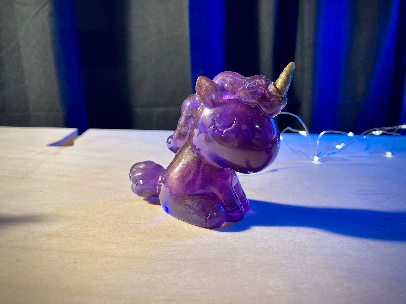 Cute Sleepy Resin Unicorn Epoxy Resin Galaxy Unicorn Etsy