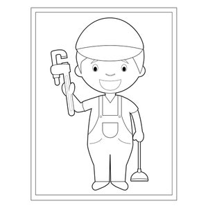 80 different professions // Coloring Pages for Kids // | Etsy