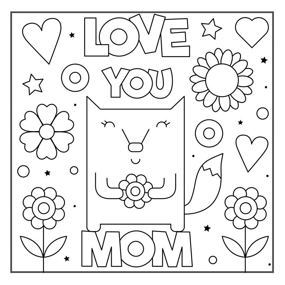 20 words positive coloring page coloring pages for kids etsy