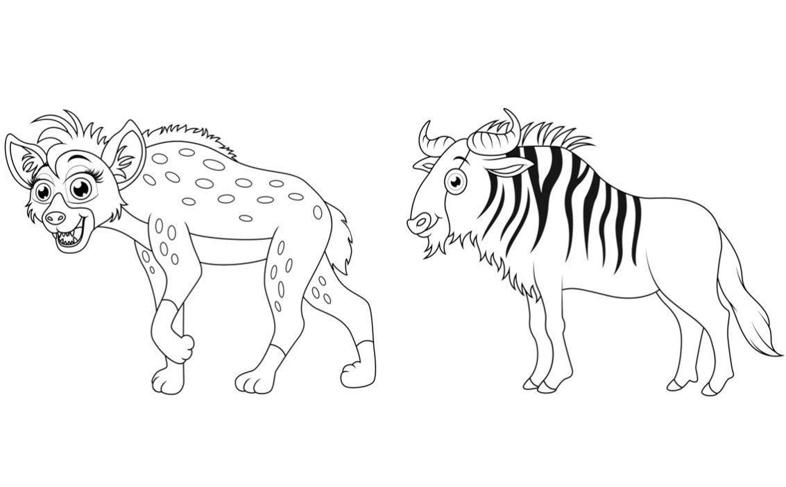 50 Animal Coloring Page // Coloring Pages for Kids // | Etsy