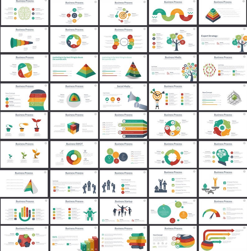 Infographic Pack Presentation Asset Powerpoint Template - Etsy