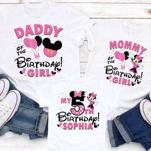 Minnie verjaardag shirt, aangepaste Minnie Mouse shirt, verjaardag shirt voor meisje, aangepaste verjaardag shirt, gepersonaliseerde verjaardag shirt, Minnie Party