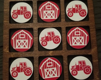 Farm Tic Tac Toe Board