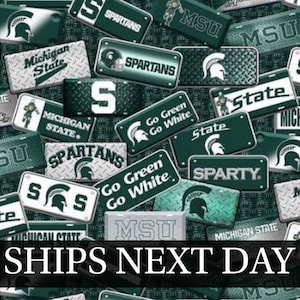 Michigan State Spartans Cotton NCAA Fabric | Ships NEXT DAY* | 100% Cotton | Cut to Order