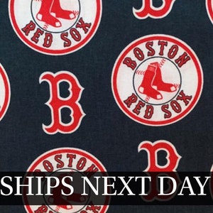 58" Boston Red Sox Cotton MLB Fabric | Cut to Order | Ships NEXT DAY* | 100% Cotton