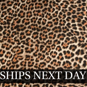 Cheetah Leopard Cotton Home Decor Fabric | Ships NEXT DAY* | 100% Cotton | Cut to Order