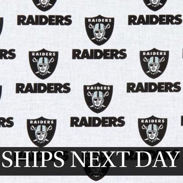 58" Raiders Cotton Fabric | Cut to Order | Ships NEXT DAY* | 100% Cotton