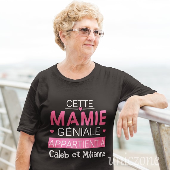 Cette Mamie Géniale T-shirt Personnalisé, Annonce De Grossesse