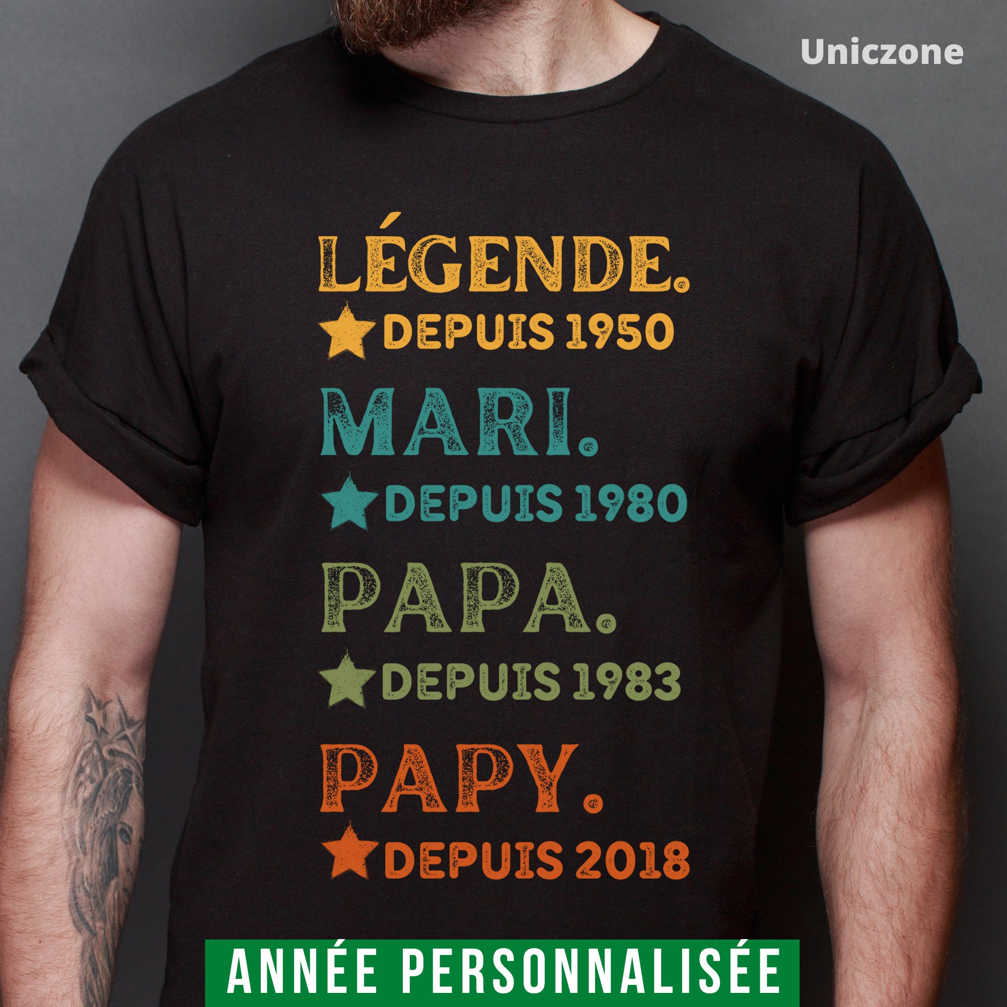 Cadeau des futurs parents de grossesse Papa 2024' T-shirt vintage