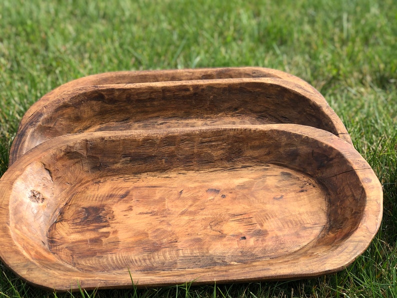 Authentic Handmade Wooden Dough Bowl- “THE MEDIUM MANGOWOOD” image 6