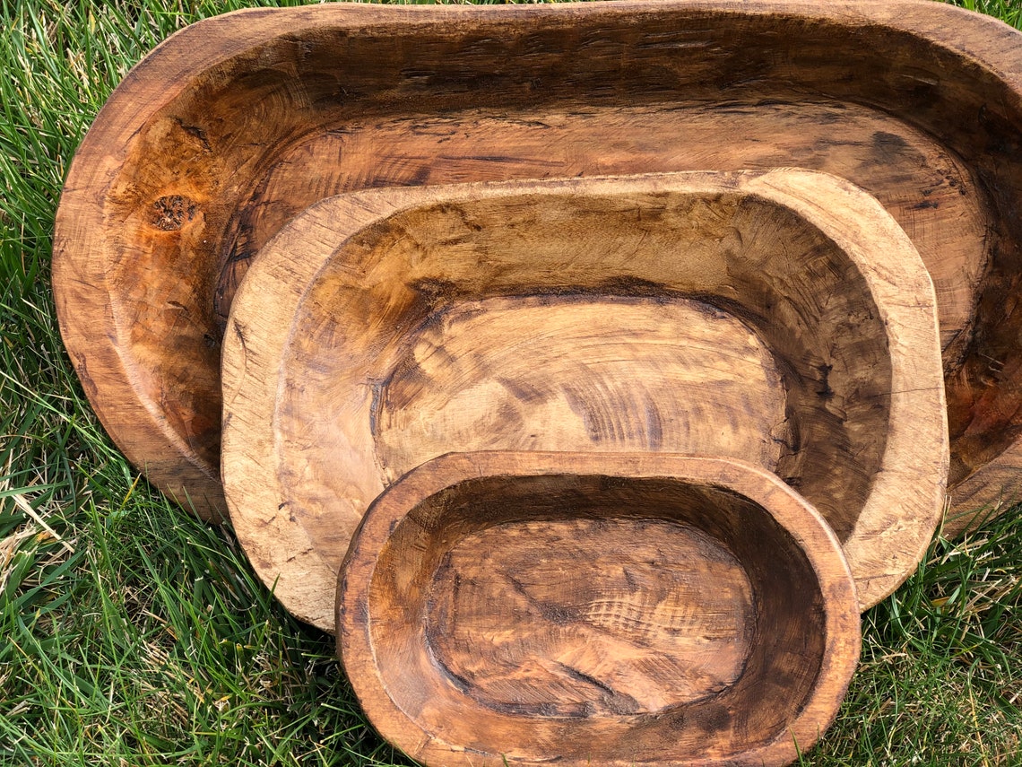 Authentic Handmade Wooden Dough Bowl THE ORIGINAL MANGOWOOD | Etsy