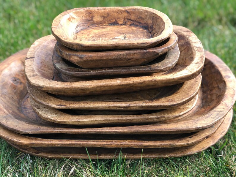 Authentic Handmade Wooden Dough Bowl- “THE MEDIUM MANGOWOOD” image 5