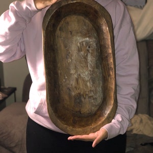 Authentic Handmade Wooden Dough Bowl- ‘THE ORIGINAL’ FREE Ship