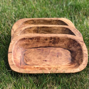 Authentic Handmade Wooden Dough Bowl- “THE MEDIUM MANGOWOOD” image 1