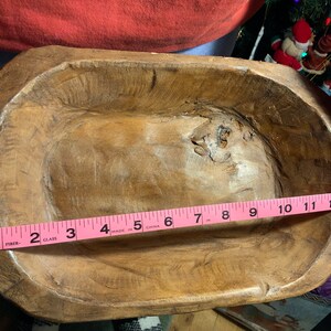 Authentic Handmade Wooden Dough Bowl- “THE MEDIUM MANGOWOOD” image 2
