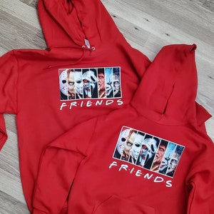Friends hoodie | Friends Halloween hoodie | Funny Halloween hoodie | Horror movie characters friends hoodie | Halloween hoodie | Soft hoodie
