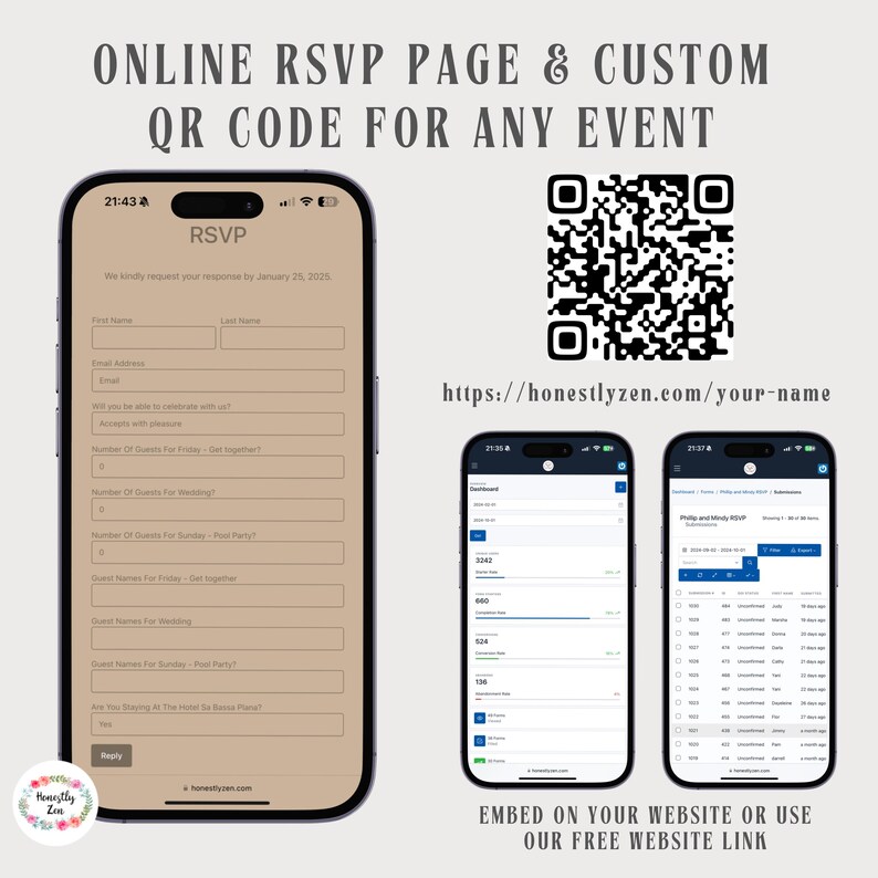 Online RSVP Page For Any Event