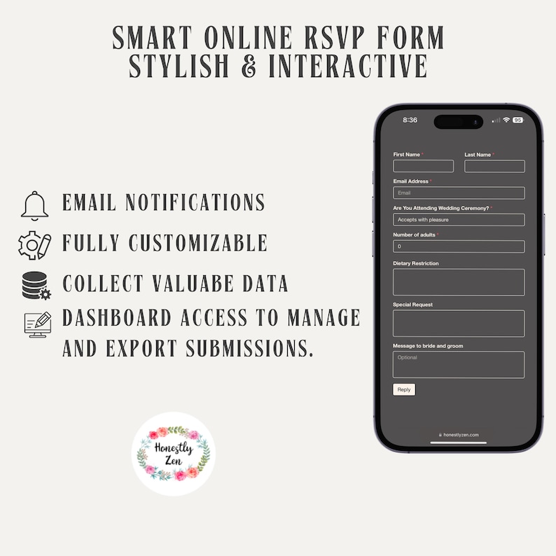 Features of honestly zen online rsvp form