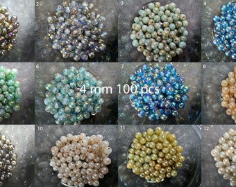 4mm glass beads