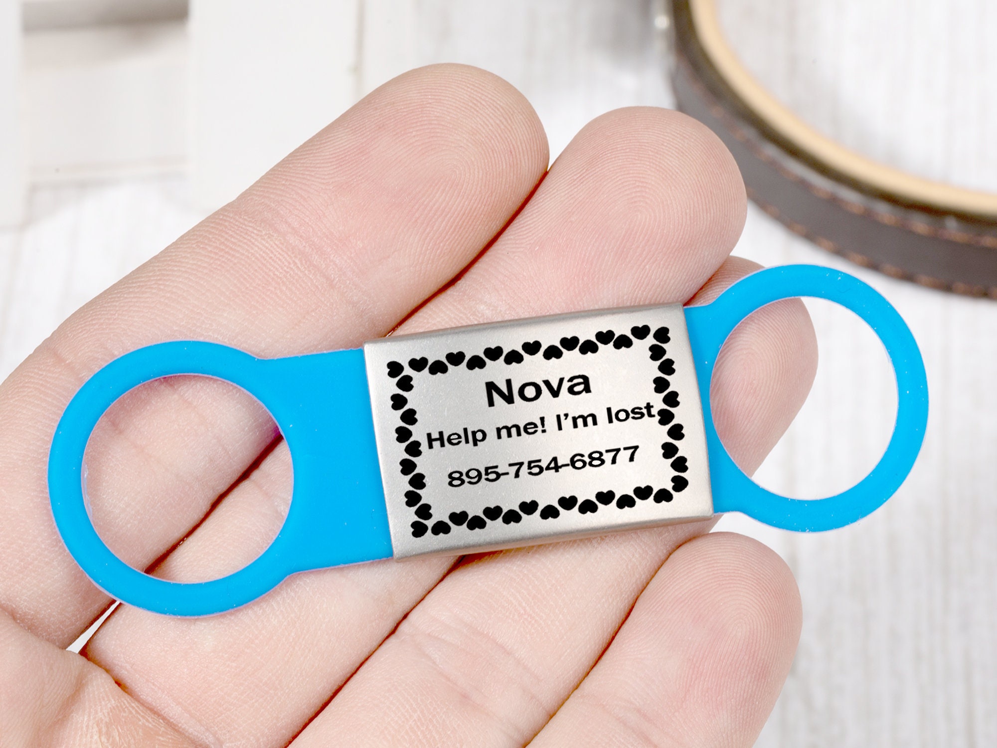 Custom No Jingle Dog Name Tag Dog Silent Dog Tag Steel Pet id Etsy