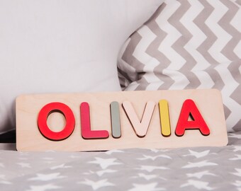 Personalized Wooden Name Puzzle | Eco-Friendly Toddler Toy