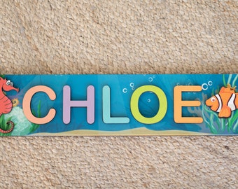 Personalized Name Puzzle With Pegs, Montessori Toys, Baby Gift, Christmas Present, Wooden Toys, Baby Shower Gift for Kids, Wood Name Puzzle