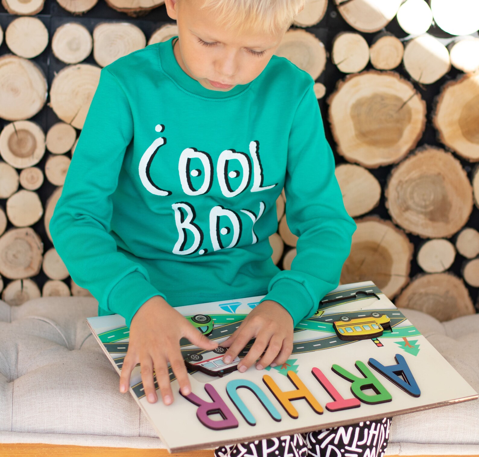 Baby Puzzle Busy Board Montessori Toys Wooden Name With Etsy